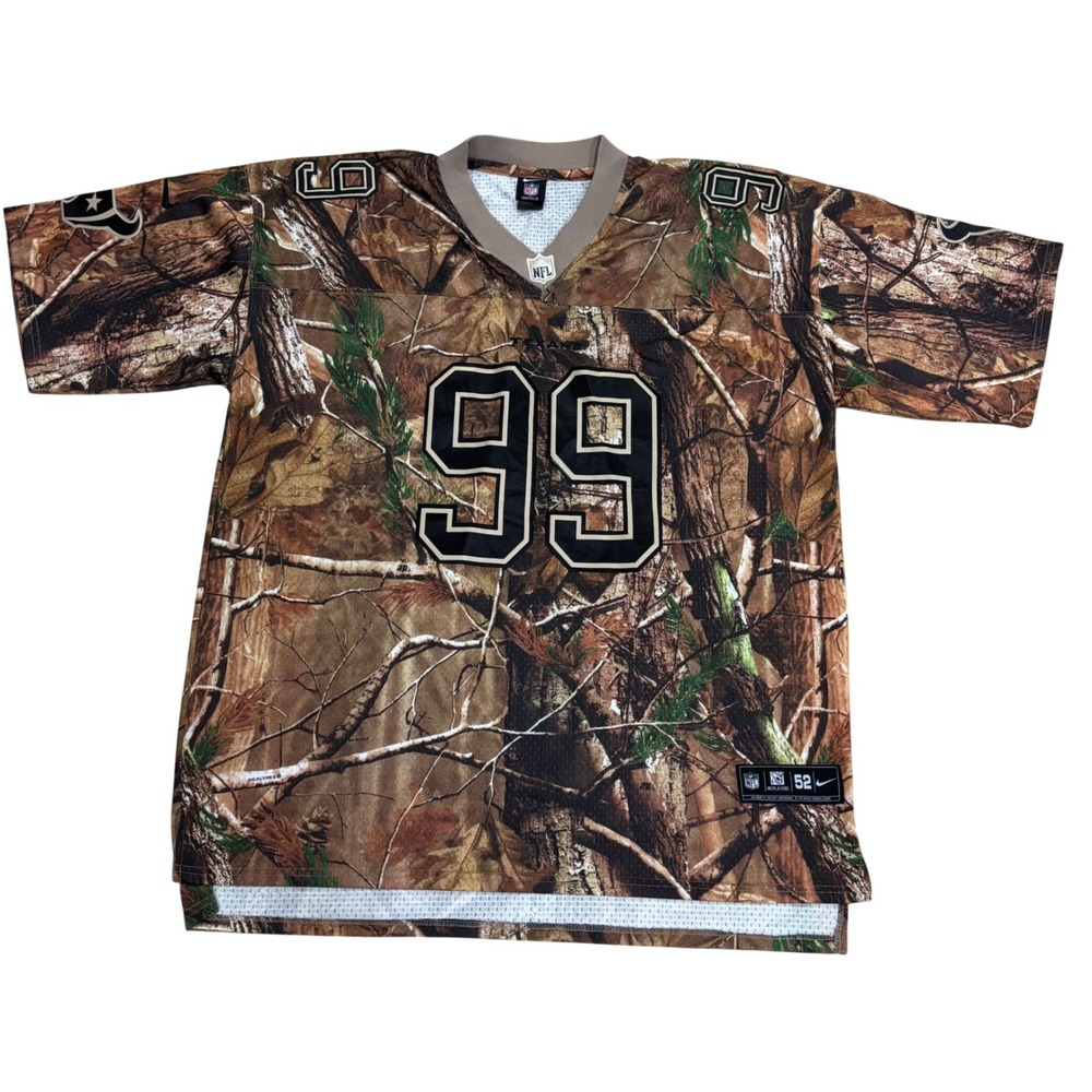 Nike NFL Houston Texans JJ Watt 99 Realtree Camo Jersey Mens 52‎  Camouflage